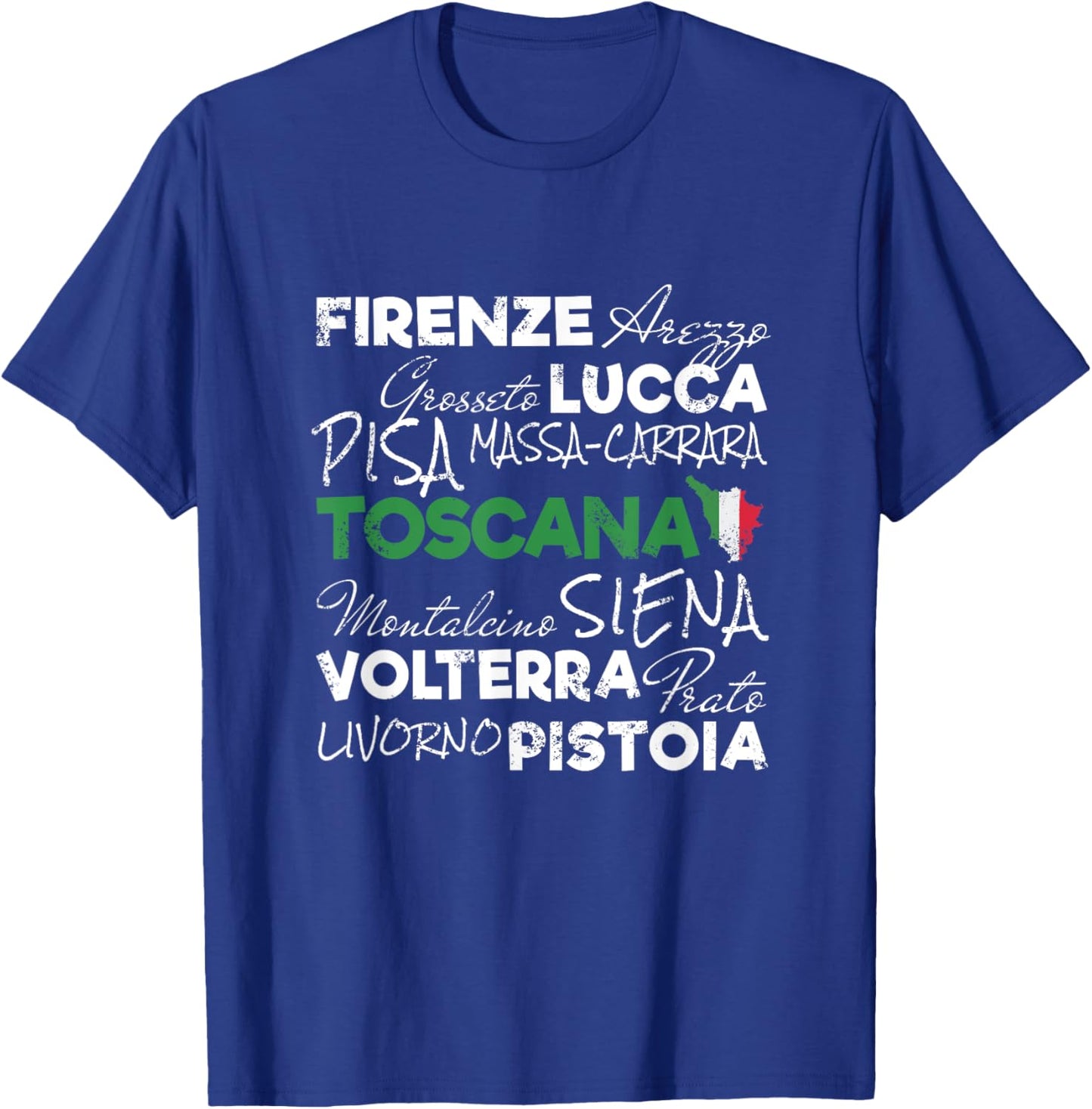 Tuscany retro lettering Italy vintage holiday souvenir T-Shirt - T-Shirt | Royal