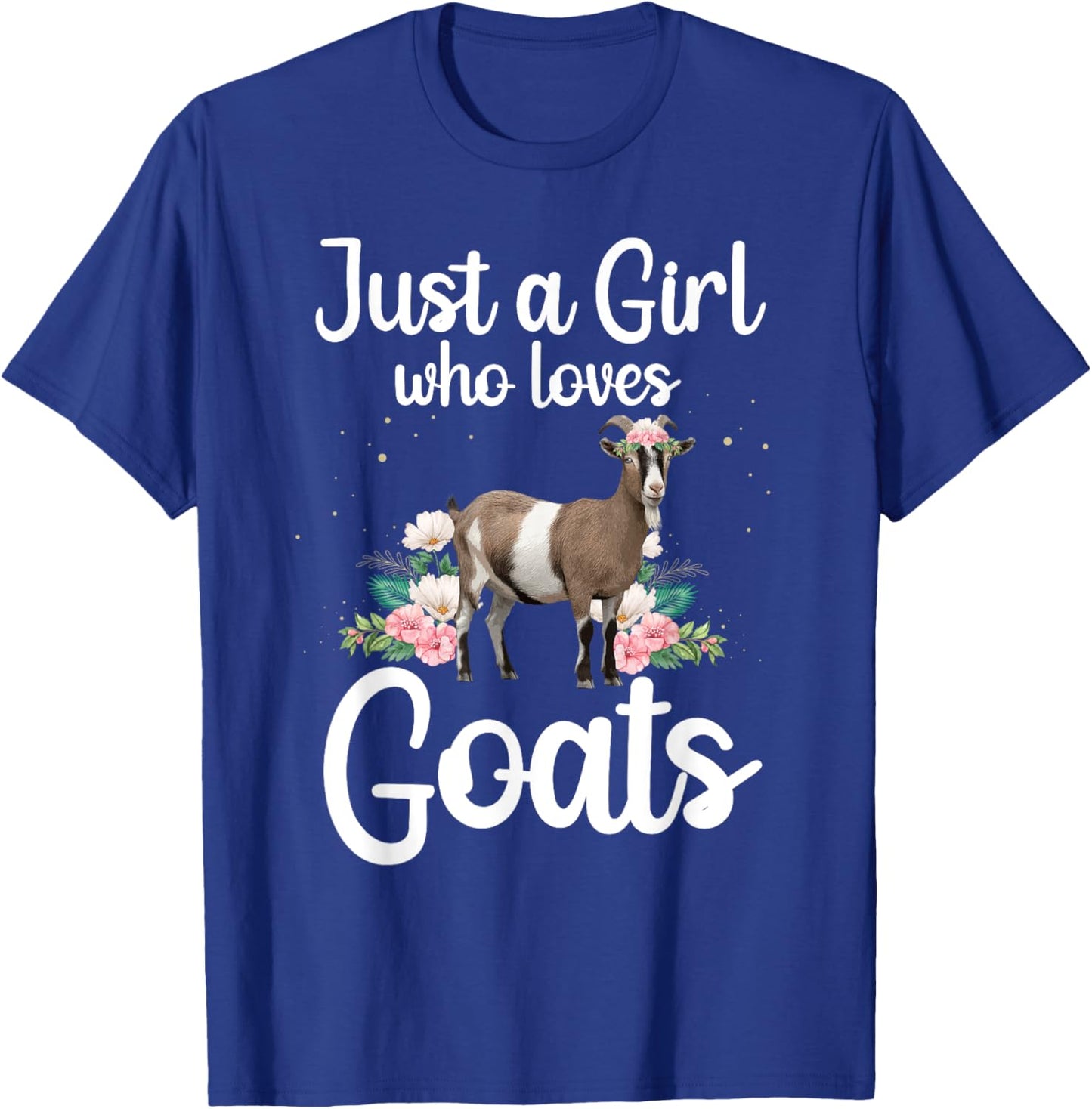 Cool Goat Art Girls Goat Farmer Pygmy Goat Lover T-Shirt - T-Shirt | Royal