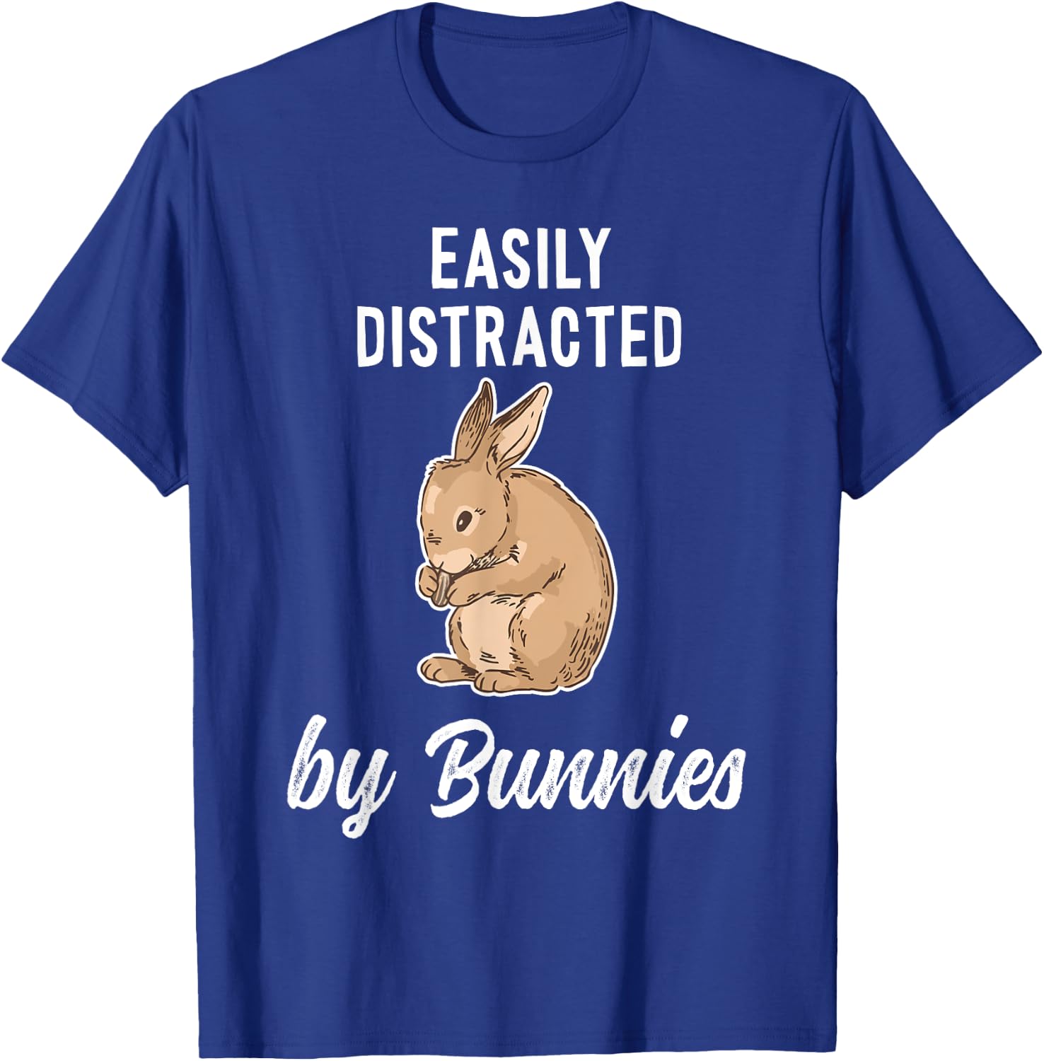 Funny & Happy Easter Bunny & Rabbit T-Shirt - T-Shirt | Royal