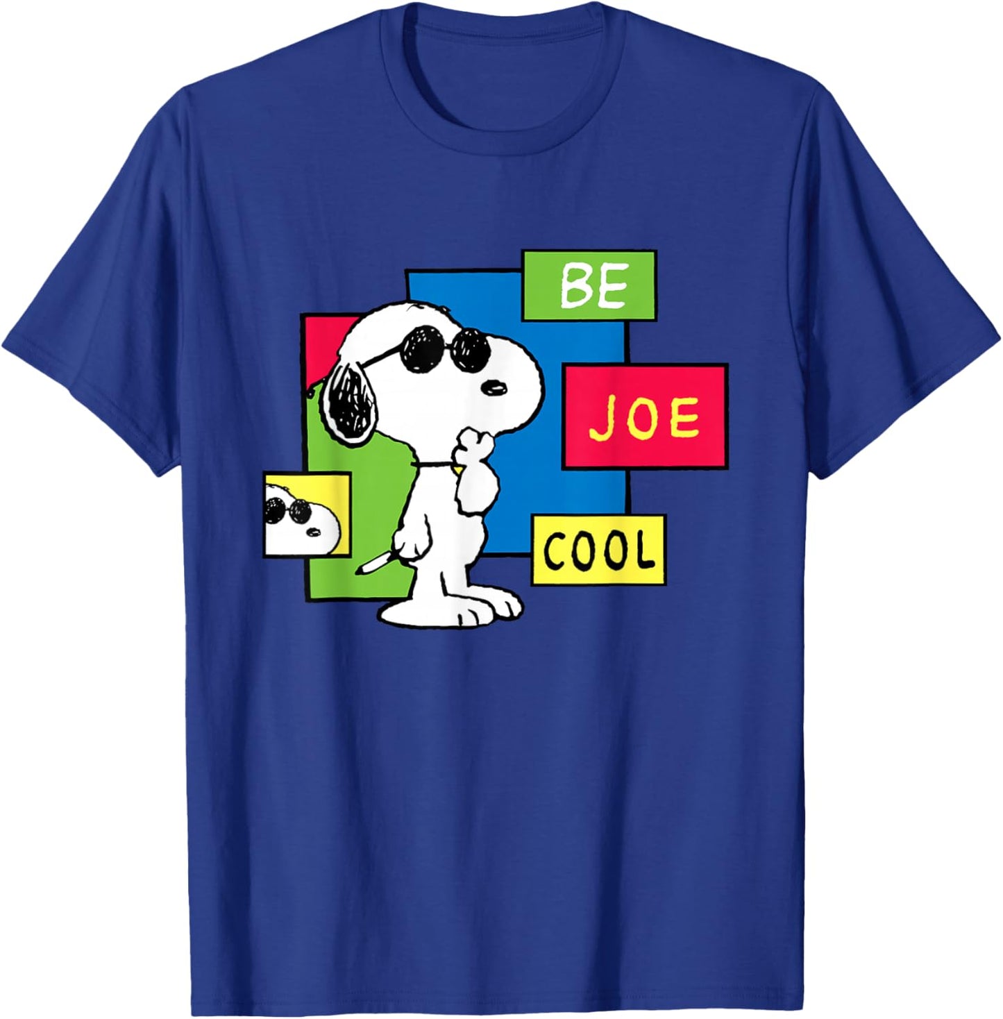 Peanuts Be Joe Cool Snoopy T-Shirt - T-Shirt | Royal