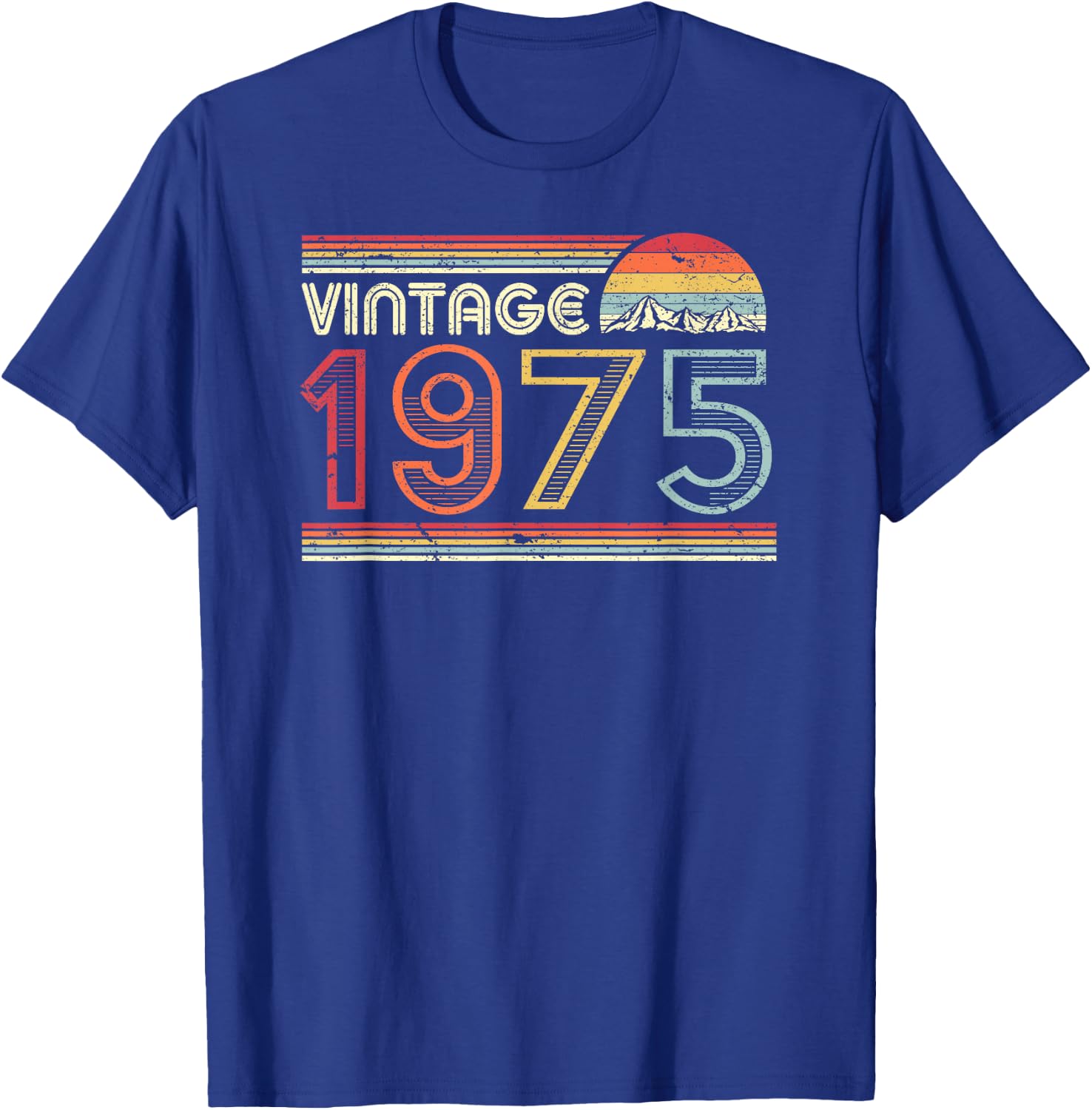 1975 Vintage Shirt, Birthday Gift . Retro Style T-Shirt - T-Shirt | Royal