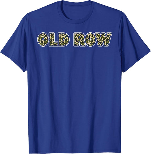 Retro Old Camo Row Vintage Old Row Camo Camouflage Men Women T-Shirt - T-Shirt | Royal