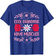 Cool Grandmas Have Muscles Grandmas Powerlifting Fitness Gym T-Shirt - T-Shirt | Royal