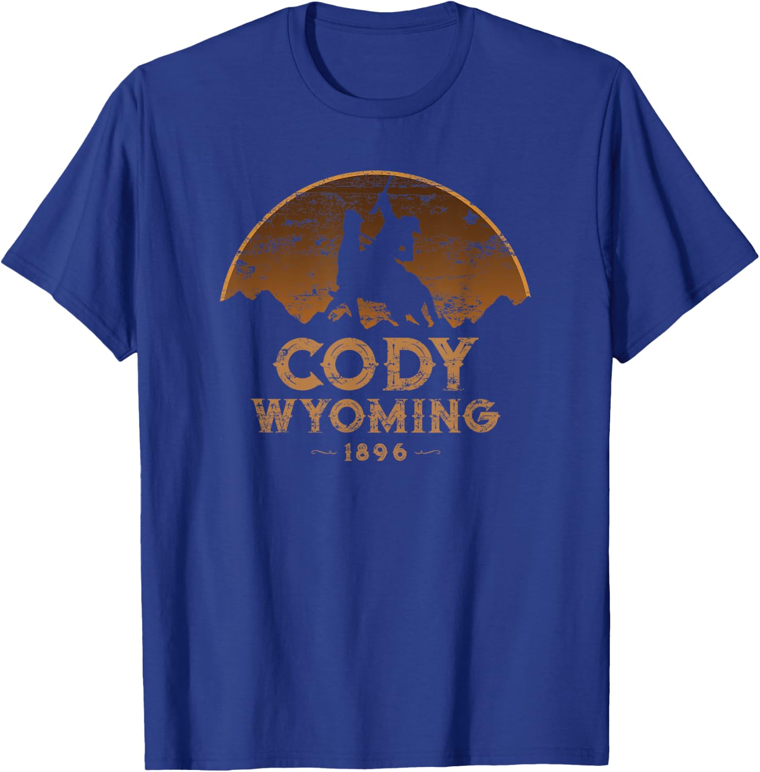 Cody Wyoming WY Wild West Rodeo Cowboy T-Shirt - T-Shirt | Royal