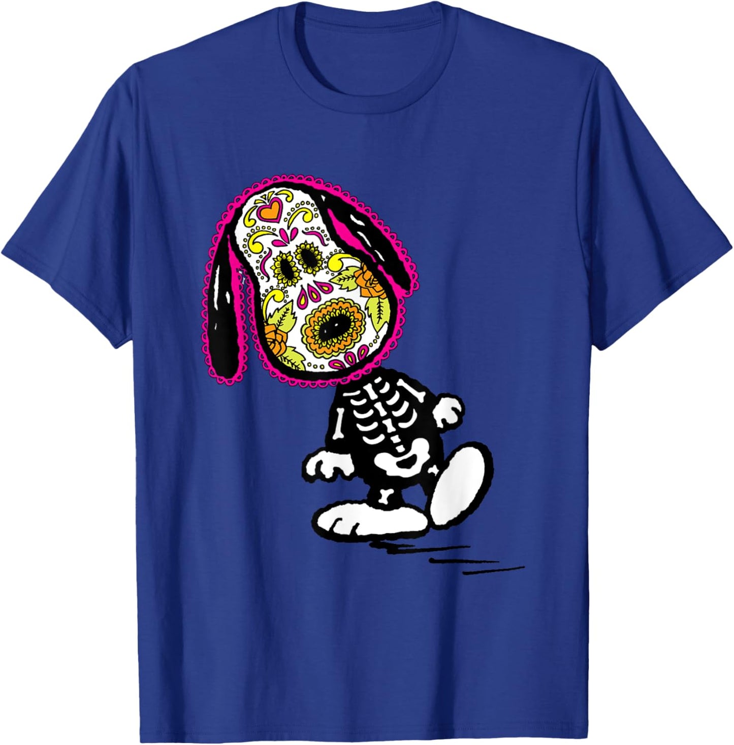 Peanuts Cinco De Mayo Skeleton Snoopy T-Shirt - T-Shirt | Royal