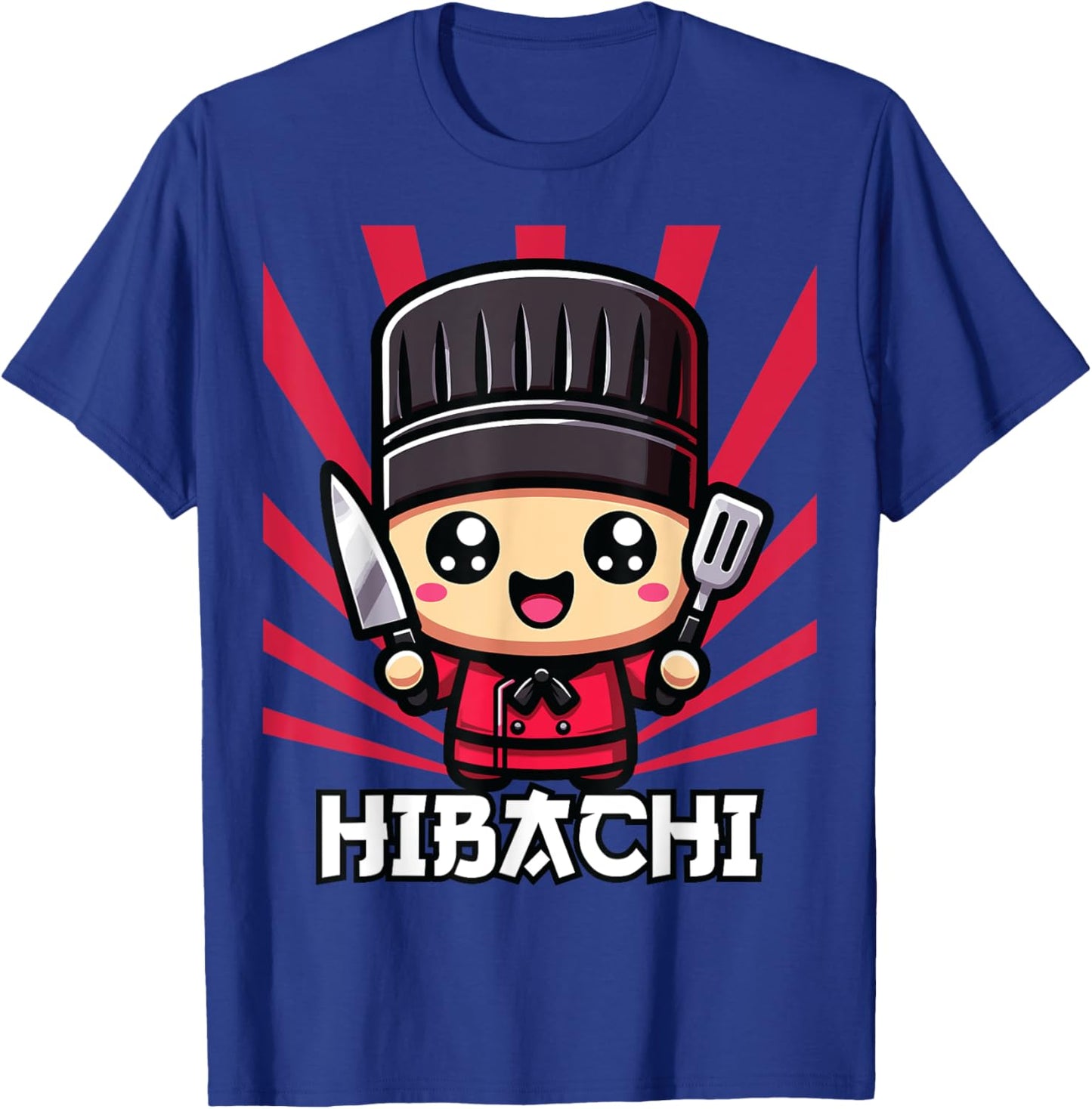 Hibachi Chef, Kawaii Hibachi , Small T-Shirt - T-Shirt | Royal