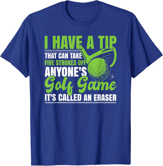 Funny Golf Apparel & Funny Golf Clothes Co Golf Player Joke Golfing Funny T-Shirt - T-Shirt | Royal