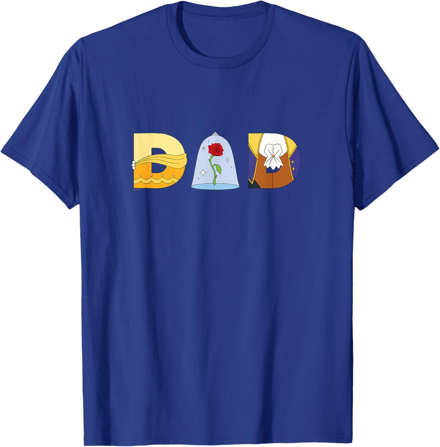 Disney Beauty and the Beast Belle Father’s Day Birthday Dad T-Shirt - T-Shirt | Royal