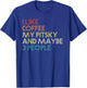 Pitsky Dog Owner Coffee Lover Funny Quote Vintage Retro Women T-Shirt - T-Shirt | Royal