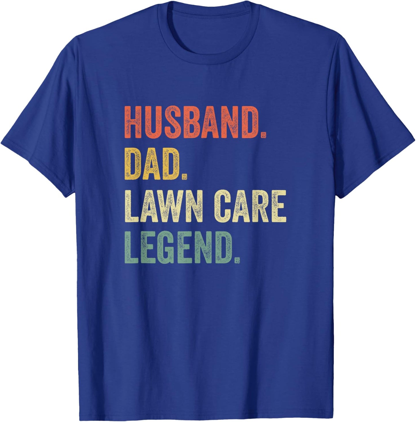 Funny Lawn Mowing T Shirt Lawn Care Stuff Gift Vintage Retro T-Shirt - T-Shirt | Royal