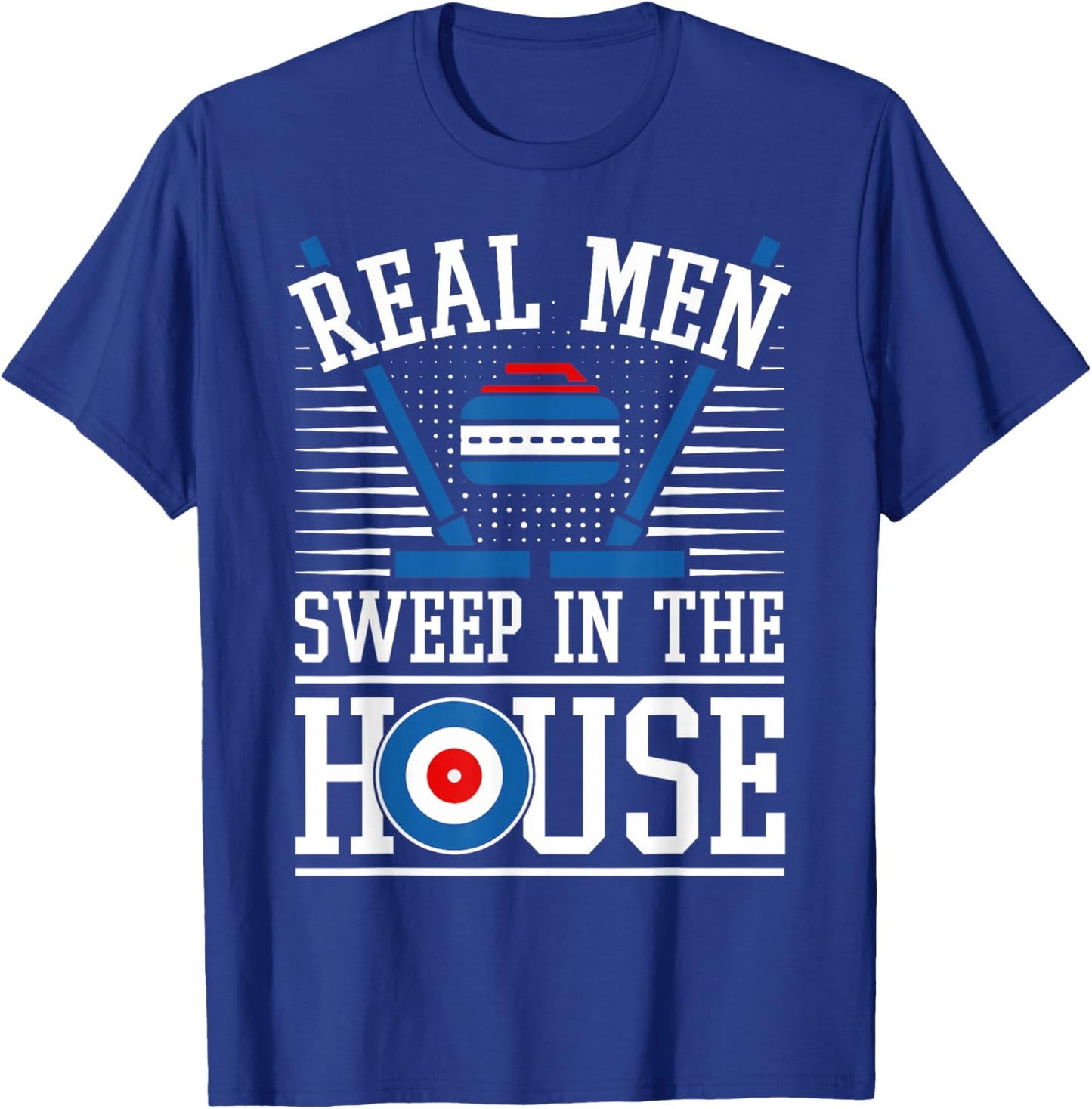 Funny Curling Saying I Curler Joke I Husband Curling Player T-Shirt - T-Shirt | Royal