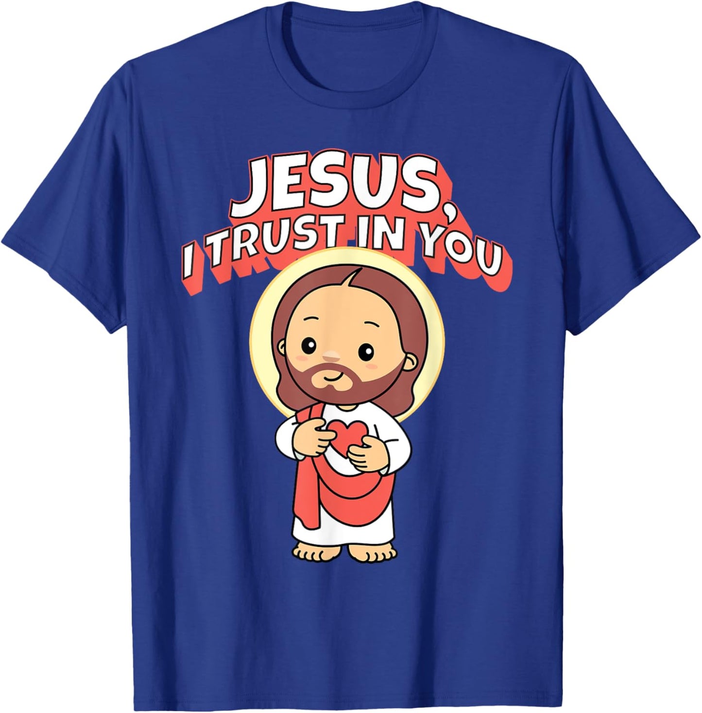 Jesus I Trust in You Divine Mercy for Kids Cute Catholic T-Shirt - T-Shirt | Royal