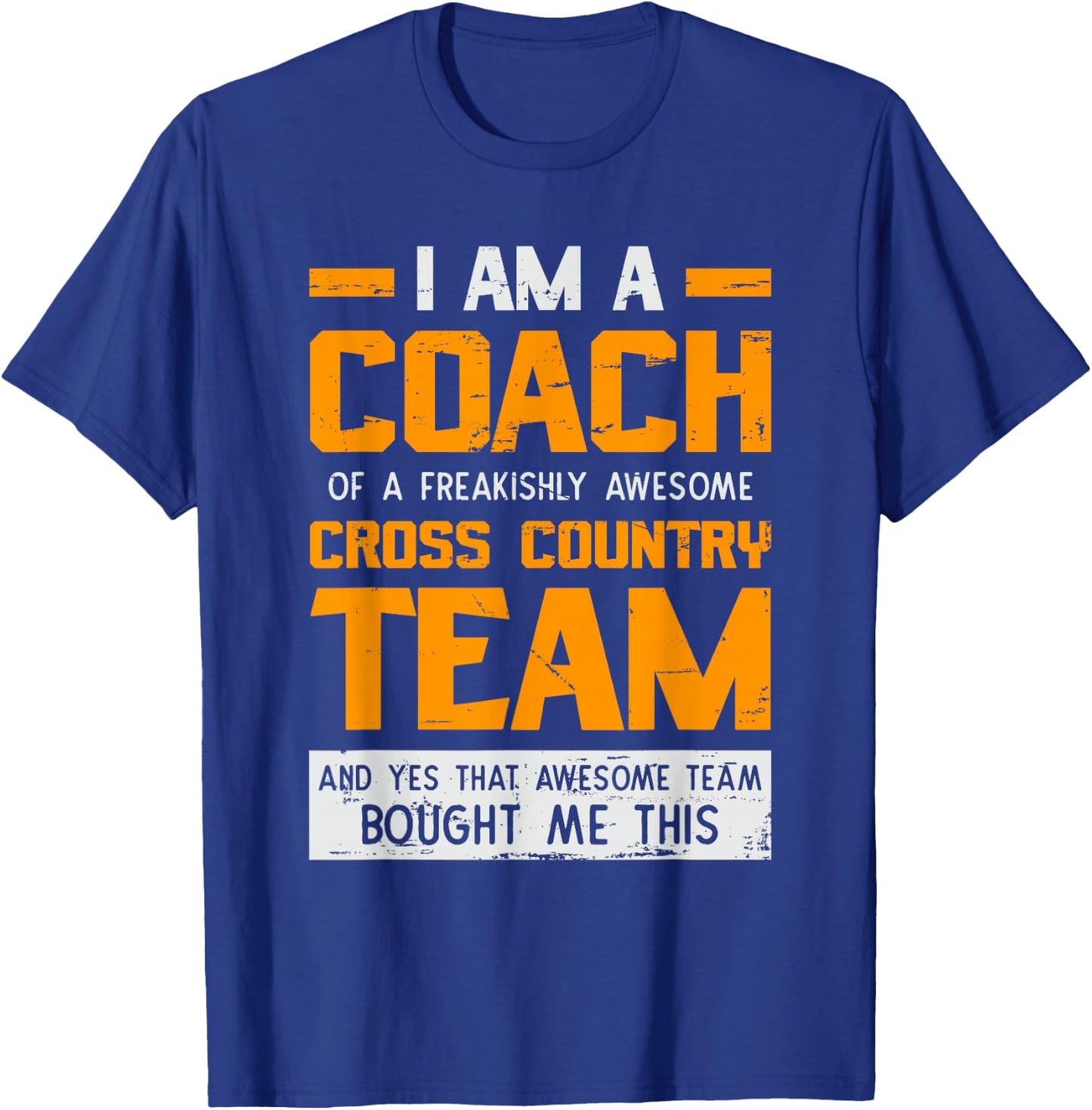 Cross Country Coach design Appreciation Gift Coaches T-Shirt - T-Shirt | Royal