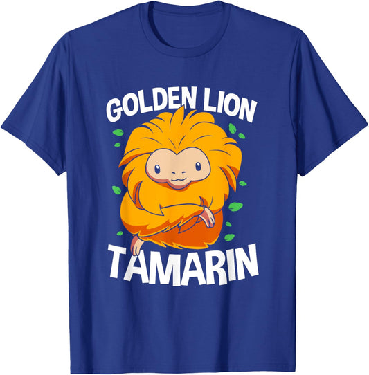 Cute Monkey Lovers Golden Lion Tamarin T-Shirt - T-Shirt | Royal