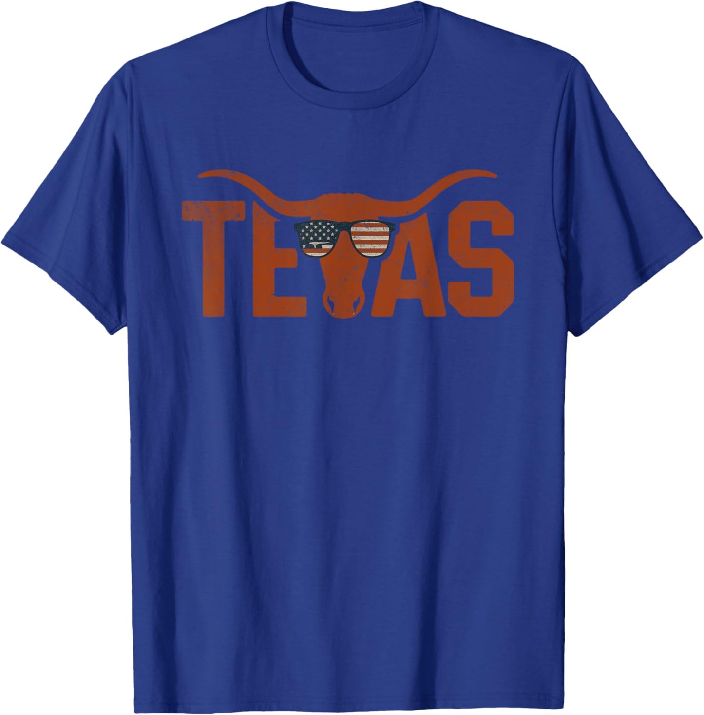 Texas - Gifts Texas Vintage Retro - -Adults/Kids, Black, Small, Short Sleeve, , Retro T-Shirt - T-Shirt | Royal