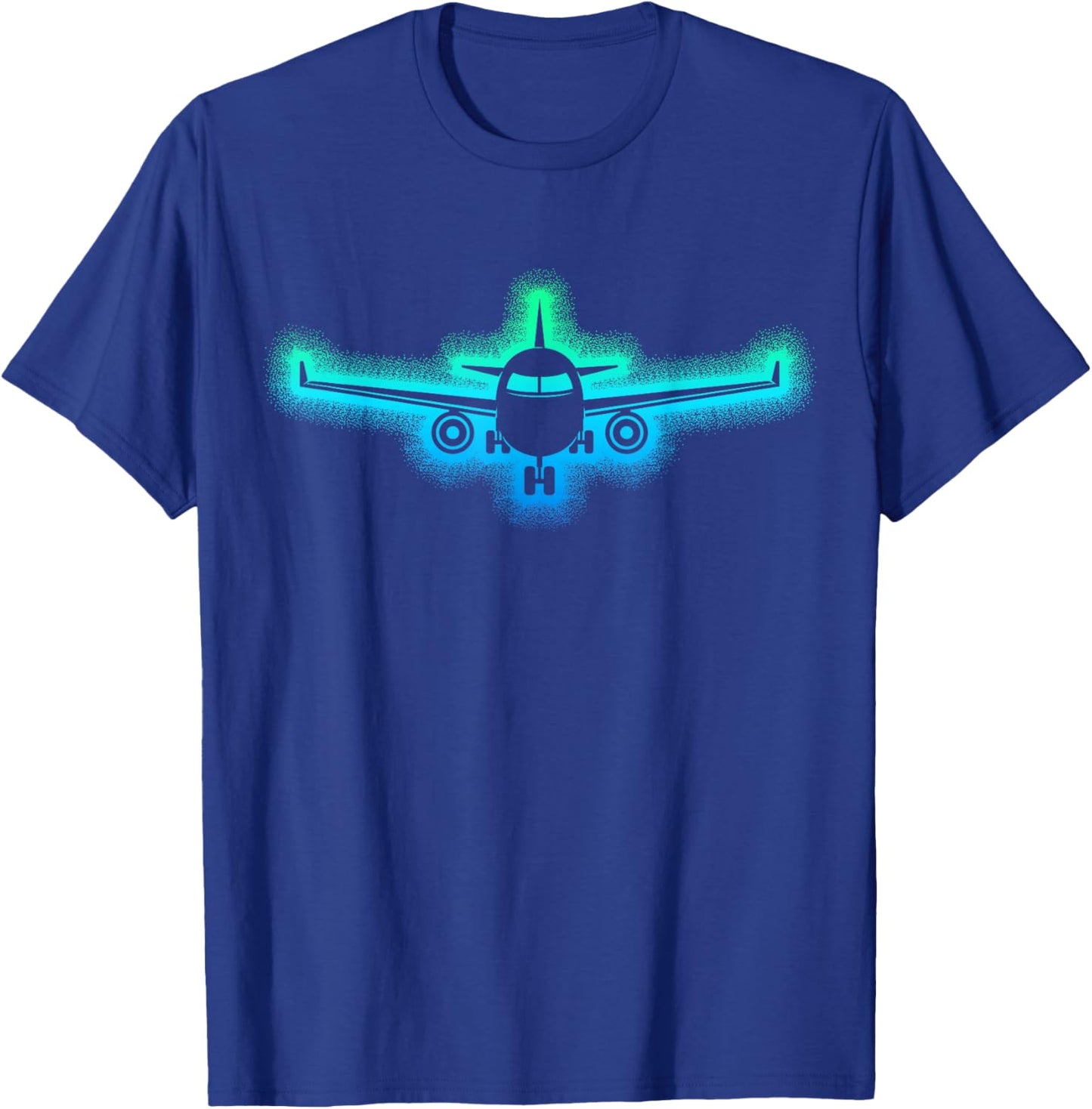 Airplane Airplane Pilot Women Men Kids , Black, S T-Shirt - T-Shirt | Royal