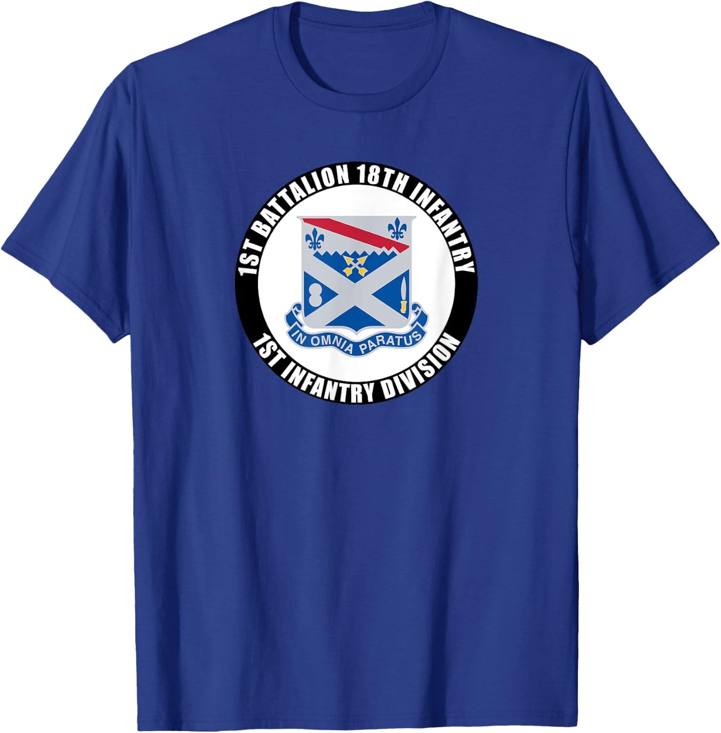 1st Battalion 18th Infantry 1st Infantry Division Veteran T-Shirt - T-Shirt | Royal