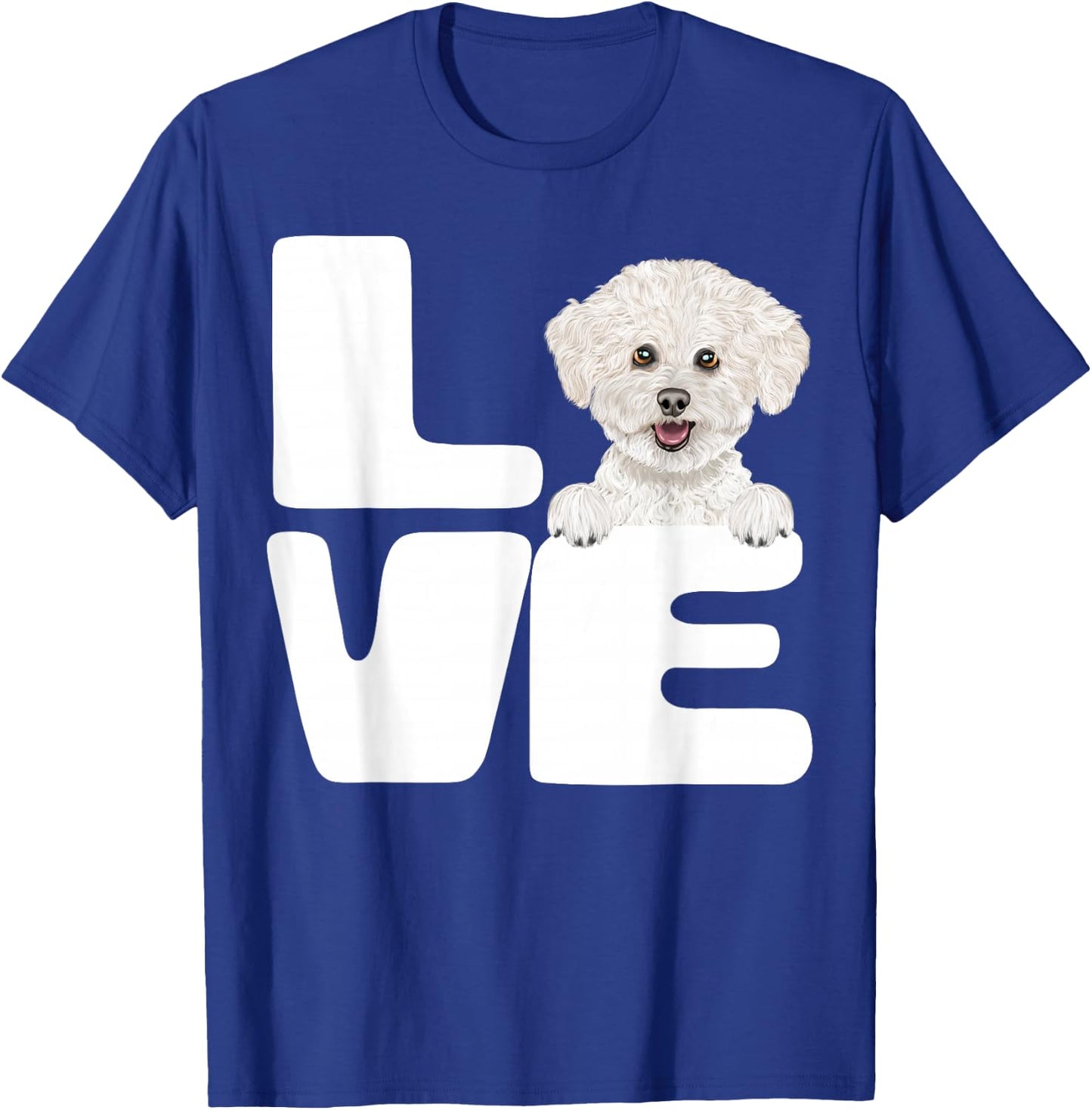 I Love My Bichons Frise Dog Lover T-Shirt - T-Shirt | Royal