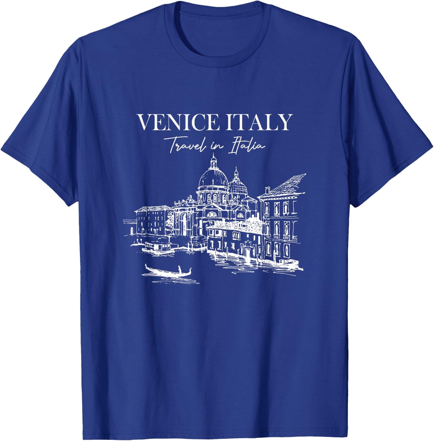 Venice Travel In Italia Skyline Italy Traveling Venice Rome T-Shirt - T-Shirt | Royal