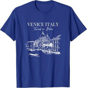 Venice Travel In Italia Skyline Italy Traveling Venice Rome T-Shirt - T-Shirt | Royal