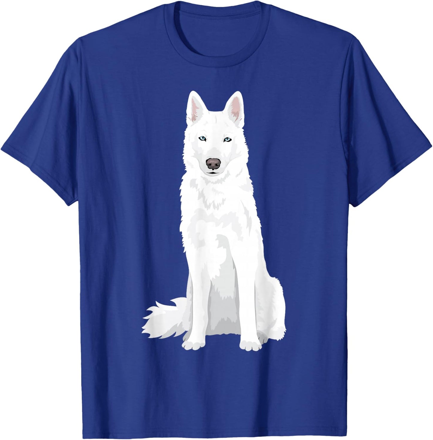 beautiful white Siberian Husky - sweet white Snow dog T-Shirt - T-Shirt | Royal