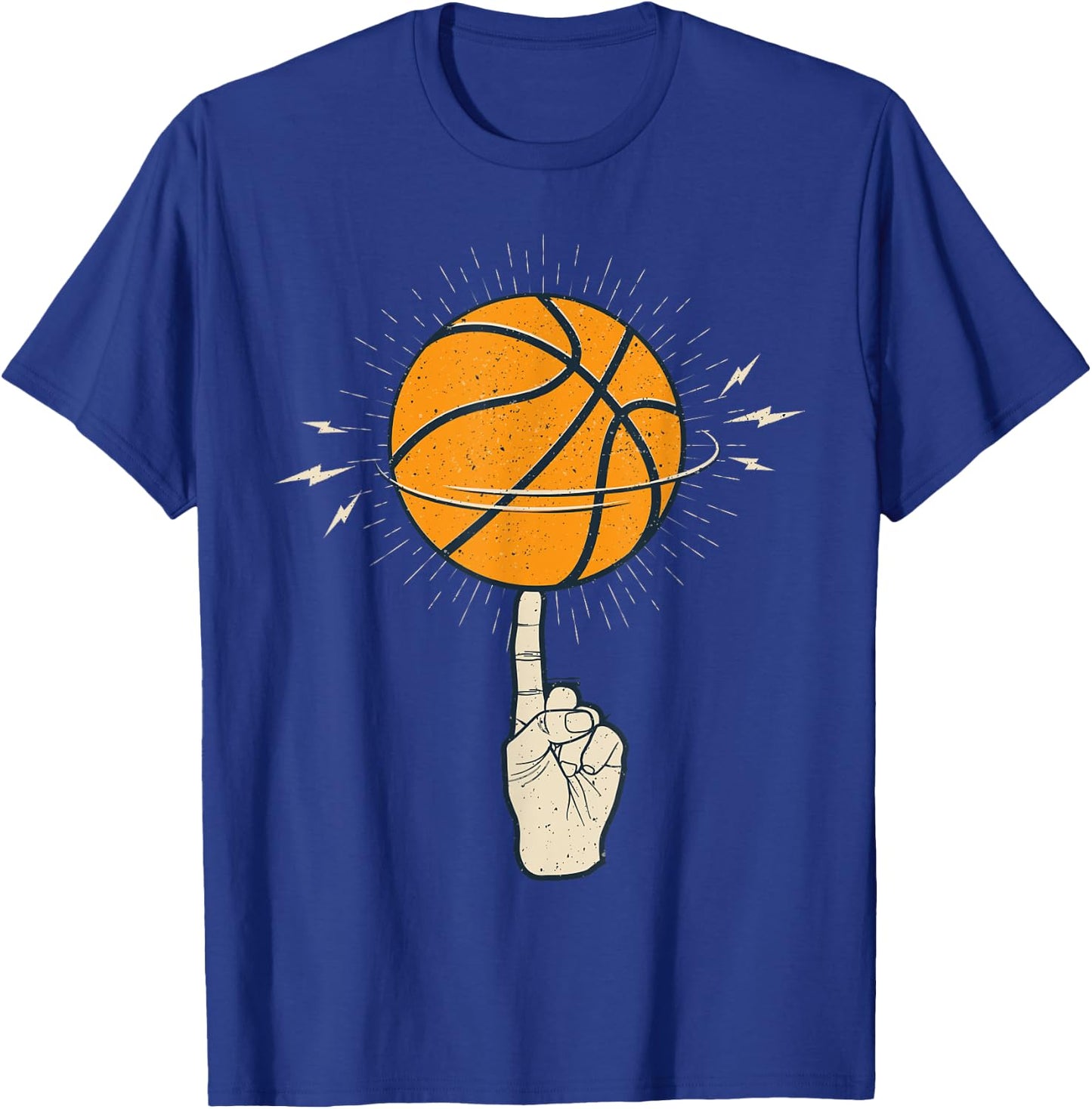 Cool Spinning Basketball On Your Finger Sport Graphic Design T-Shirt - T-Shirt | Royal