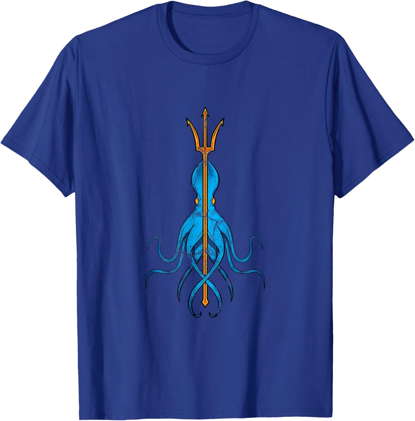 Sea Monster Kraken Trident Pirate Gift Octopus T-Shirt - T-Shirt | Royal