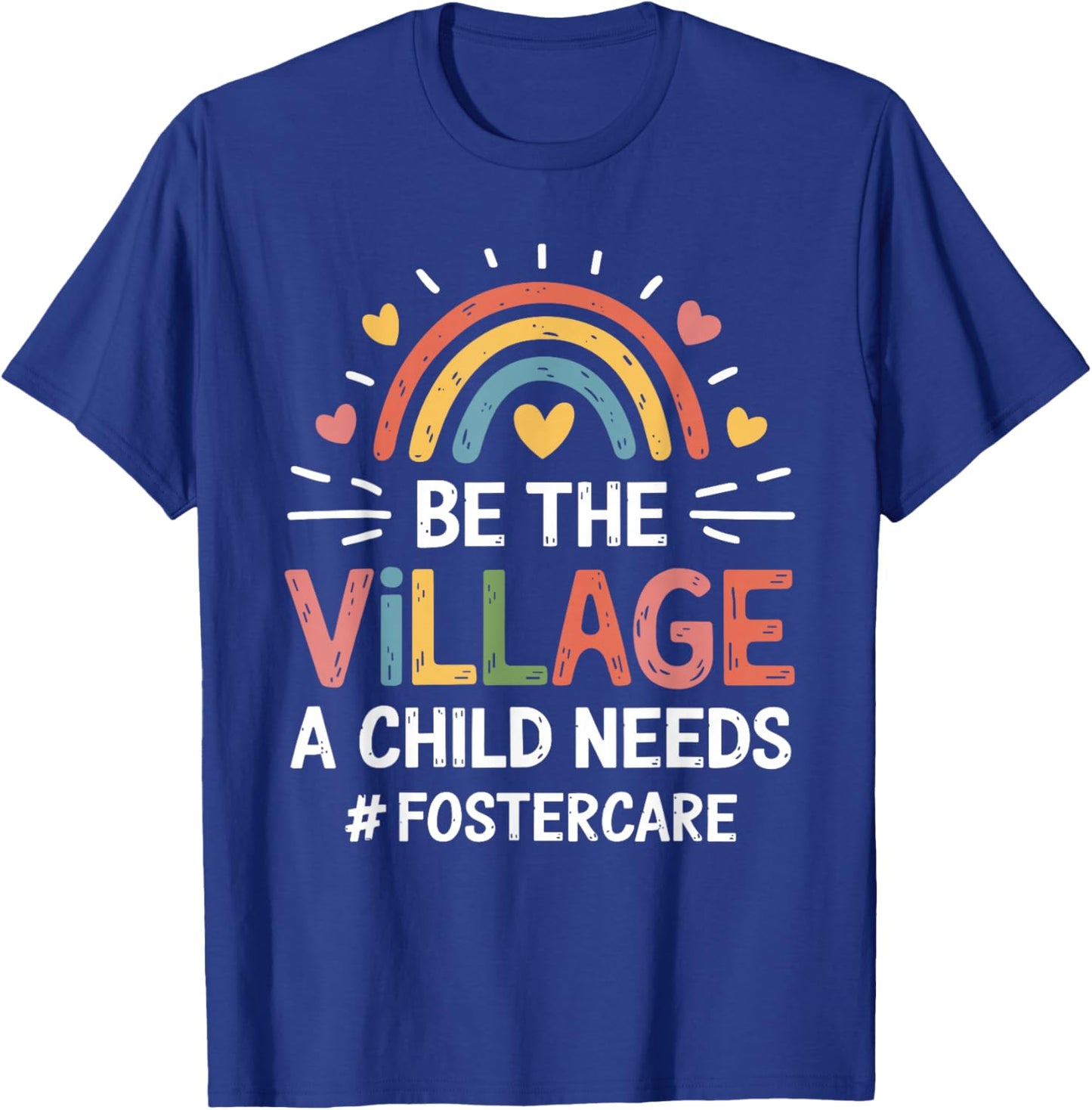 Foster Mom And Foster Dad Adoption Foster Care Parents T-Shirt - T-Shirt | Royal