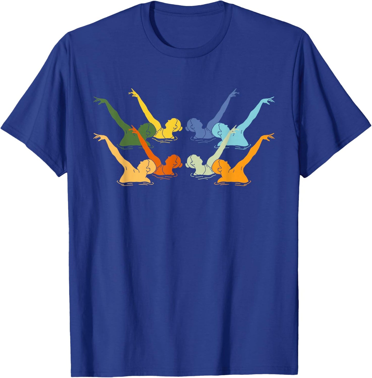 Vintage Synchronized Swimming Artistic Swimming T-Shirt - T-Shirt | Royal