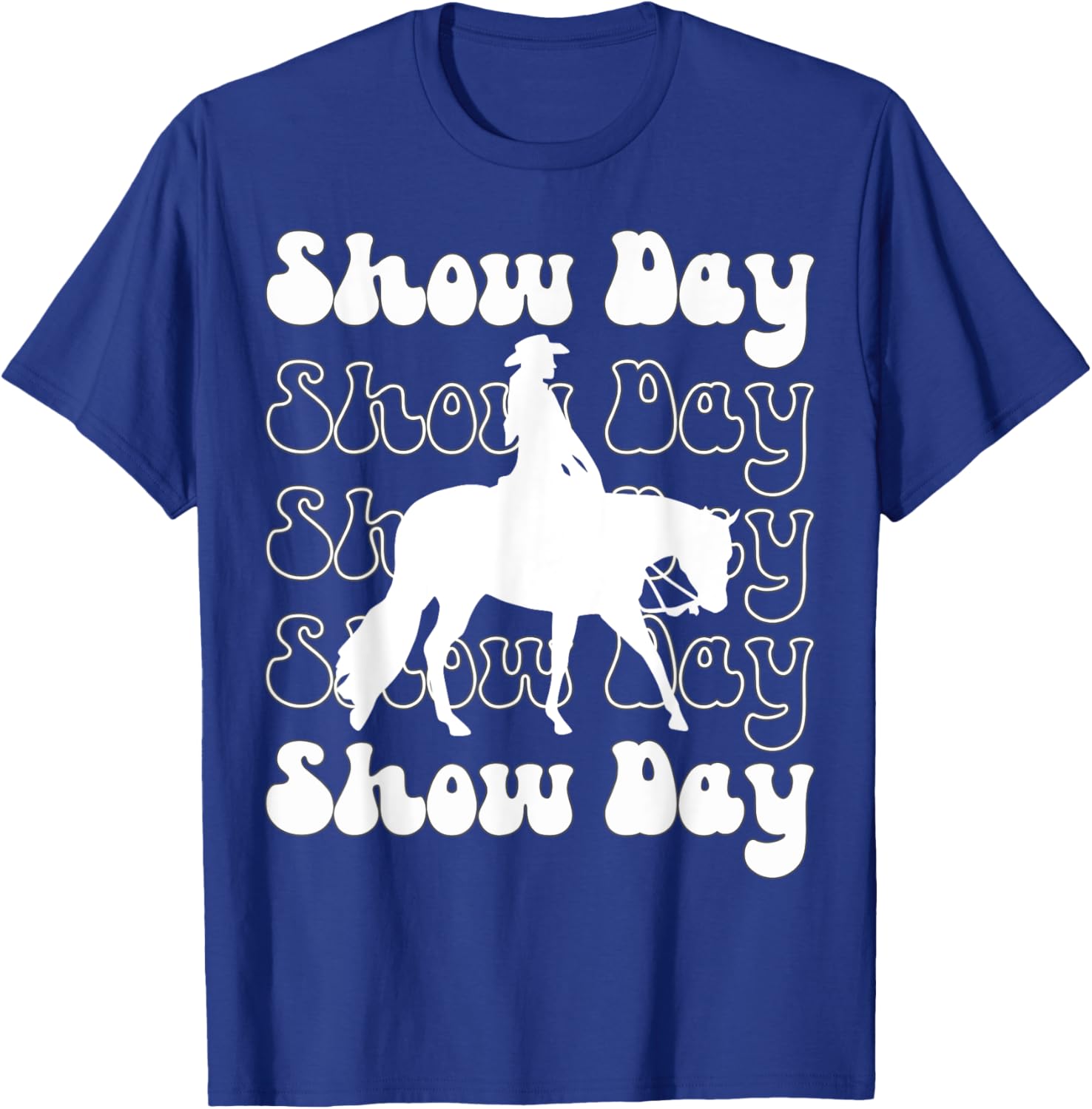 Western Horsemanship Show Day, Horse Show Western Pleasure T-Shirt - T-Shirt | Royal