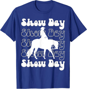 Western Horsemanship Show Day, Horse Show Western Pleasure T-Shirt - T-Shirt | Royal