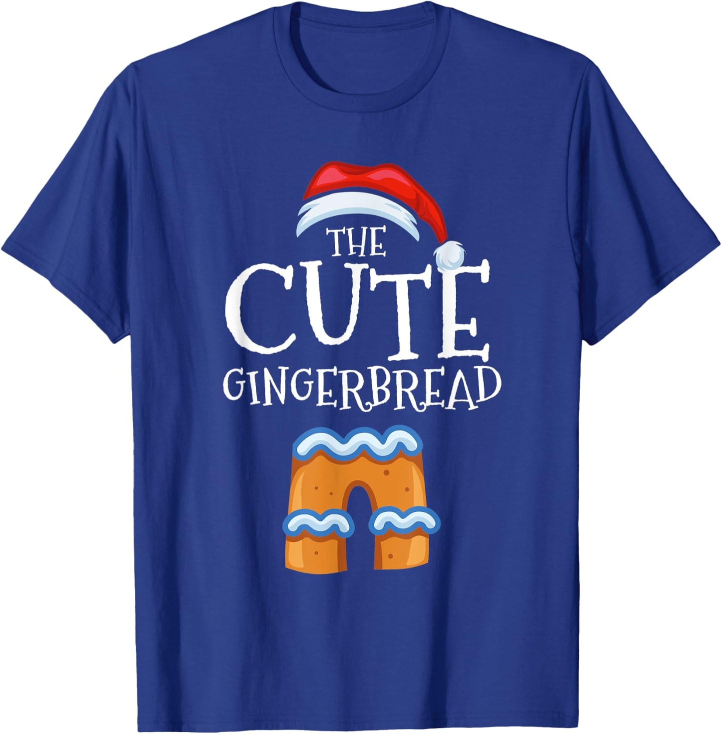 Cute Gingerbread Family Matching Group Christmas Gift T-Shirt - T-Shirt | Royal
