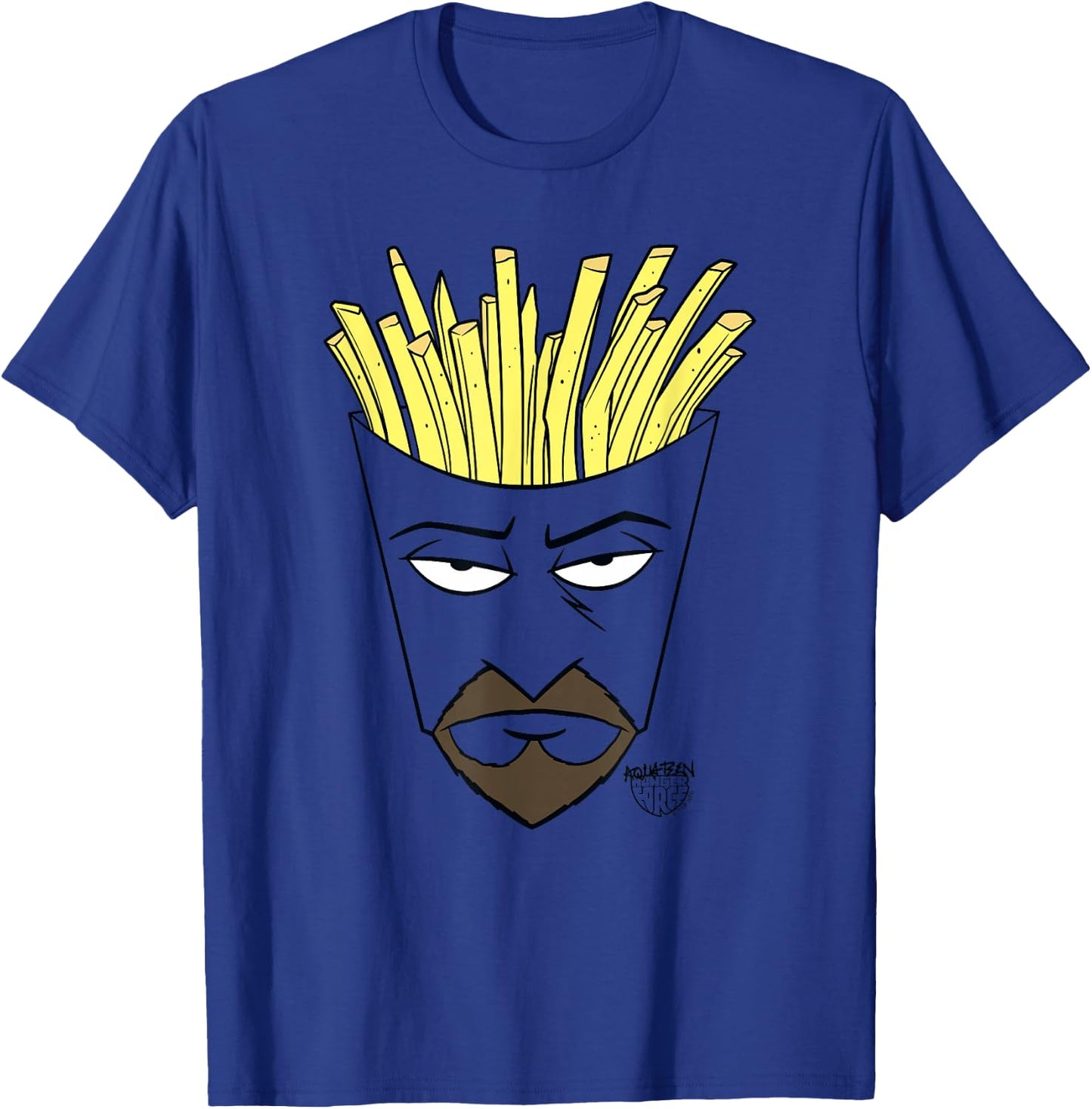 Aqua Teen Hunger Force Frylock Big Face T-Shirt - T-Shirt | Royal