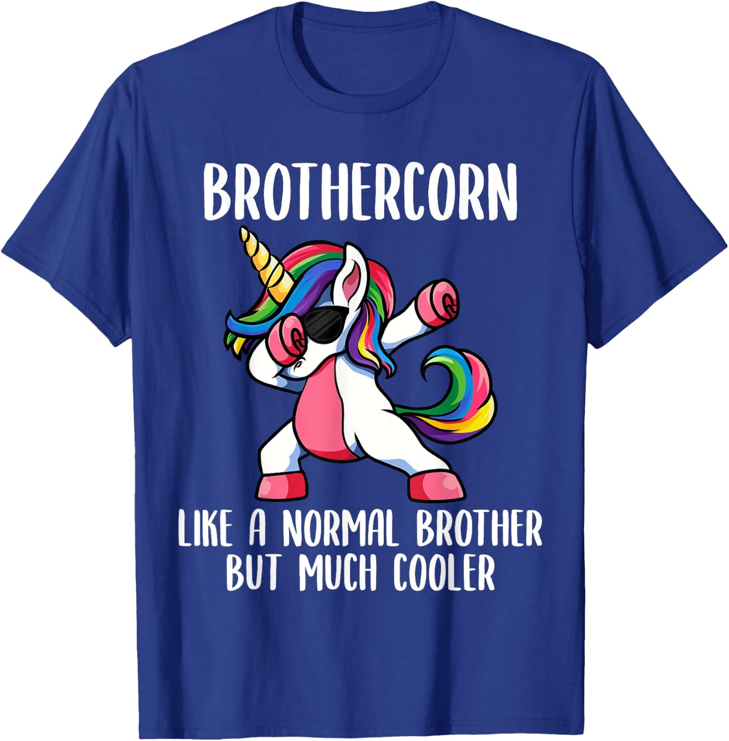 Unicorn Brother Girl Birthday Party Clothing BrotherCorn T-Shirt - T-Shirt | Royal
