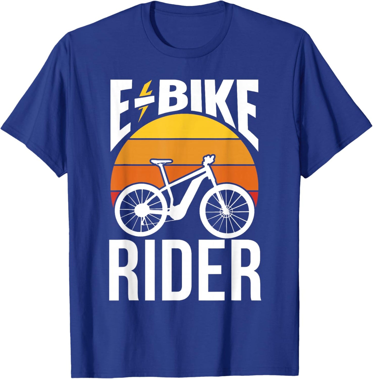 E-Bike Rider Electric Cycling Cyclist T-Shirt - T-Shirt | Royal