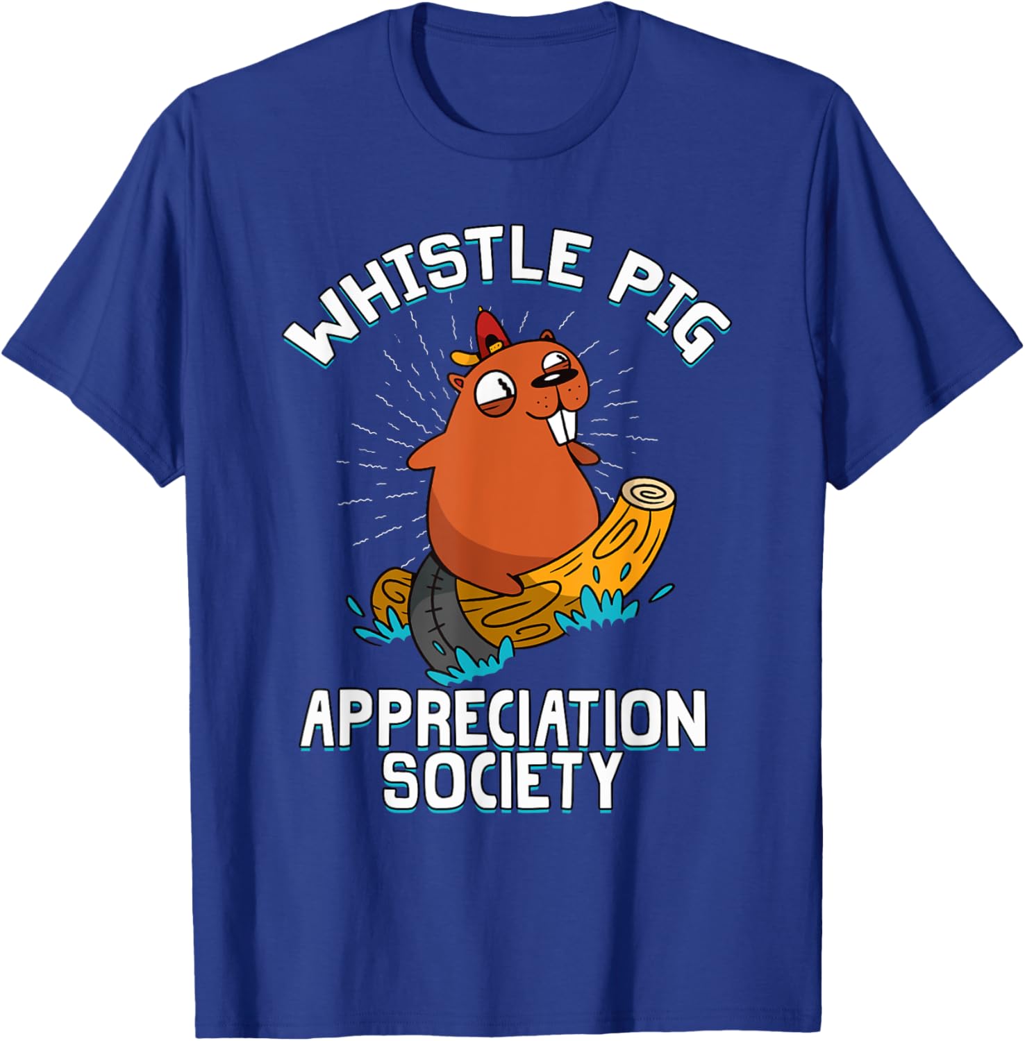 Whistle Pig Appreciation Society T-Shirt - T-Shirt | Royal