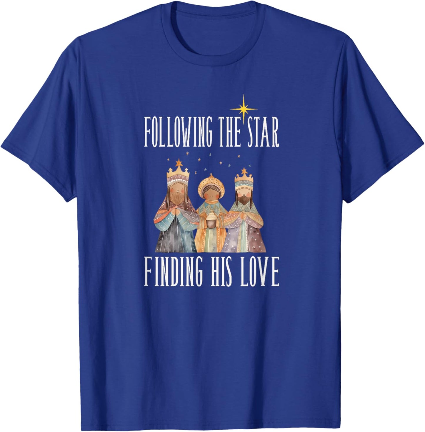 Christmas Epiphany Magi - 3 Kings Following The Star T-Shirt - T-Shirt | Royal