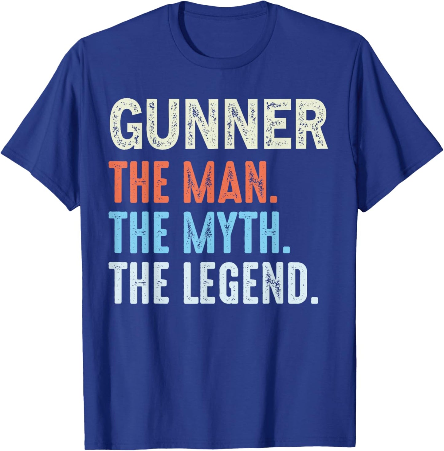 Gunner The Legend Name Personalized Cute Idea Men Vintage T-Shirt - T-Shirt | Royal