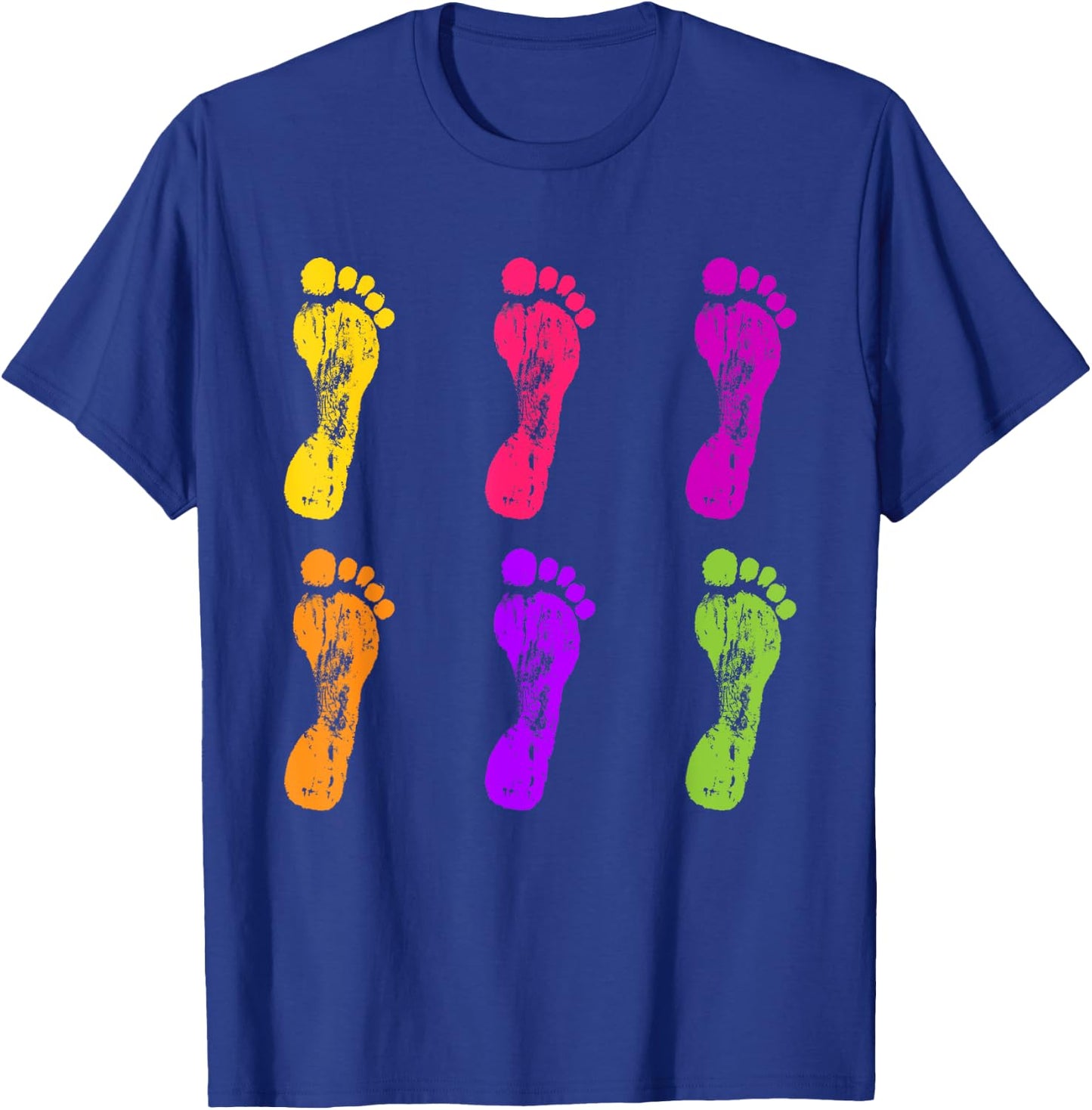 Colorful Footprint | Chiropodist | Foot Doctor Podiatrist T-Shirt - T-Shirt | Royal