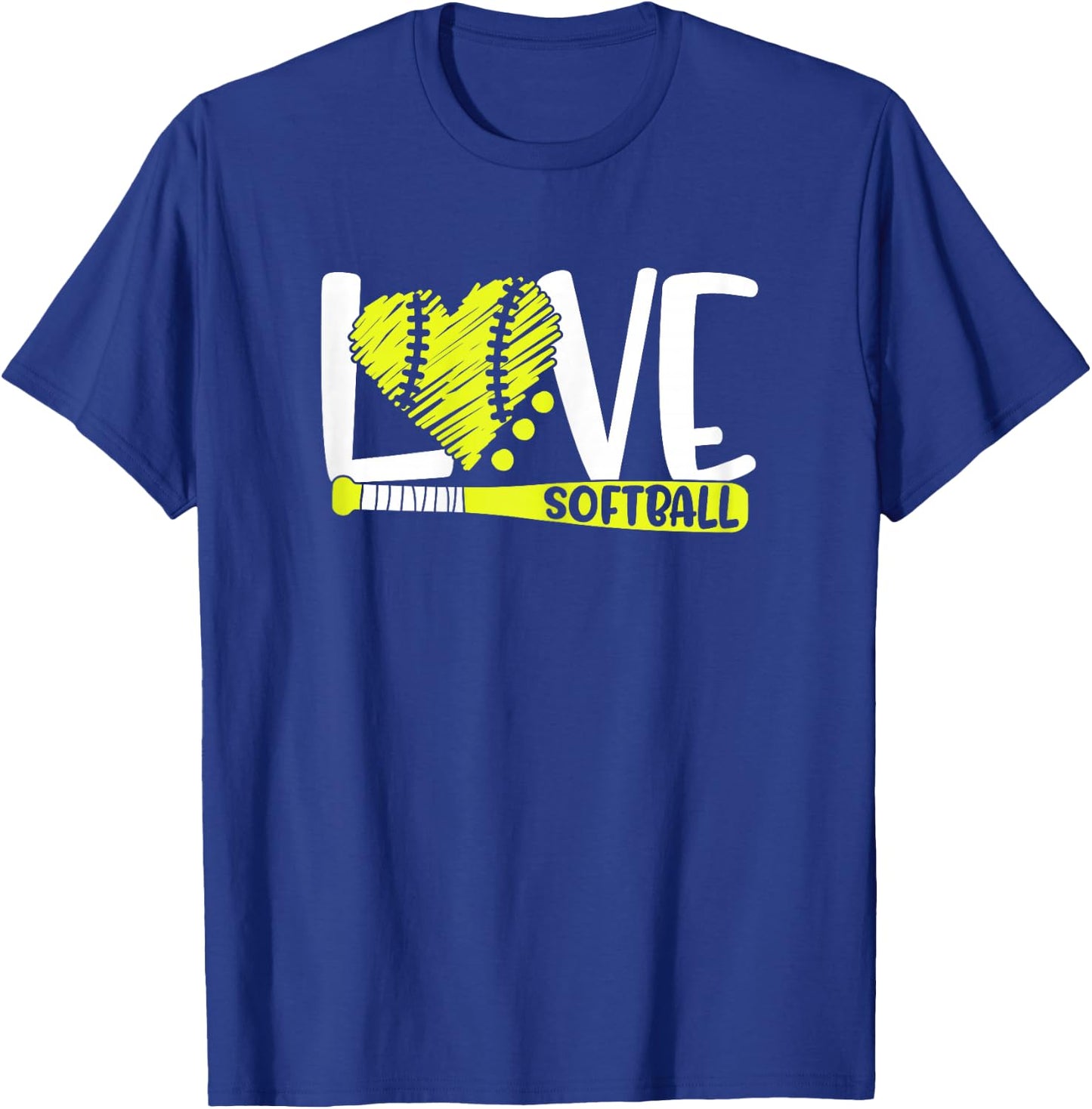 Softball Graphic Saying for Teen Girls and Women T-Shirt - T-Shirt | Royal