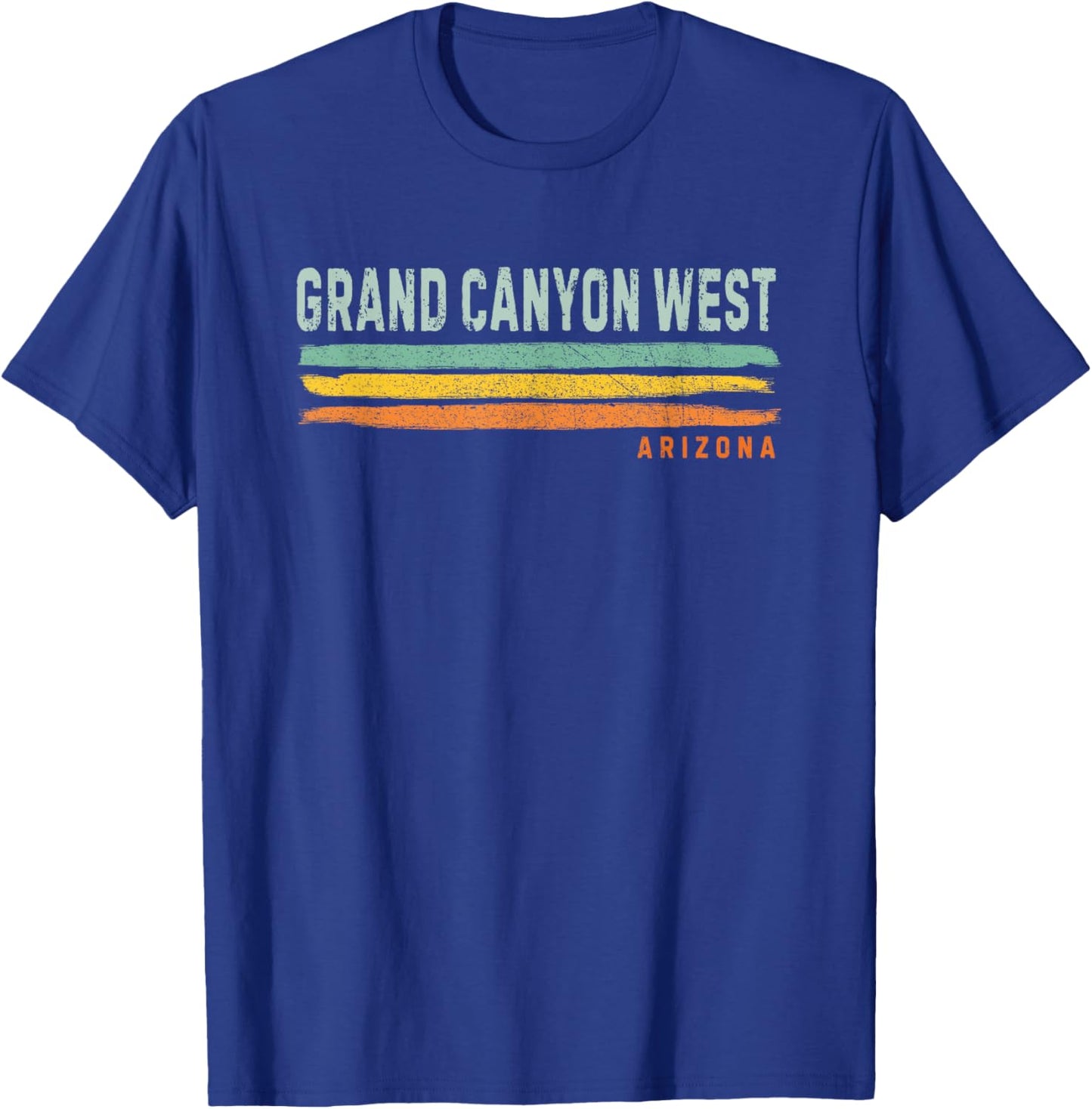 Vintage Stripes Grand Canyon West AZ T-Shirt - T-Shirt | Royal