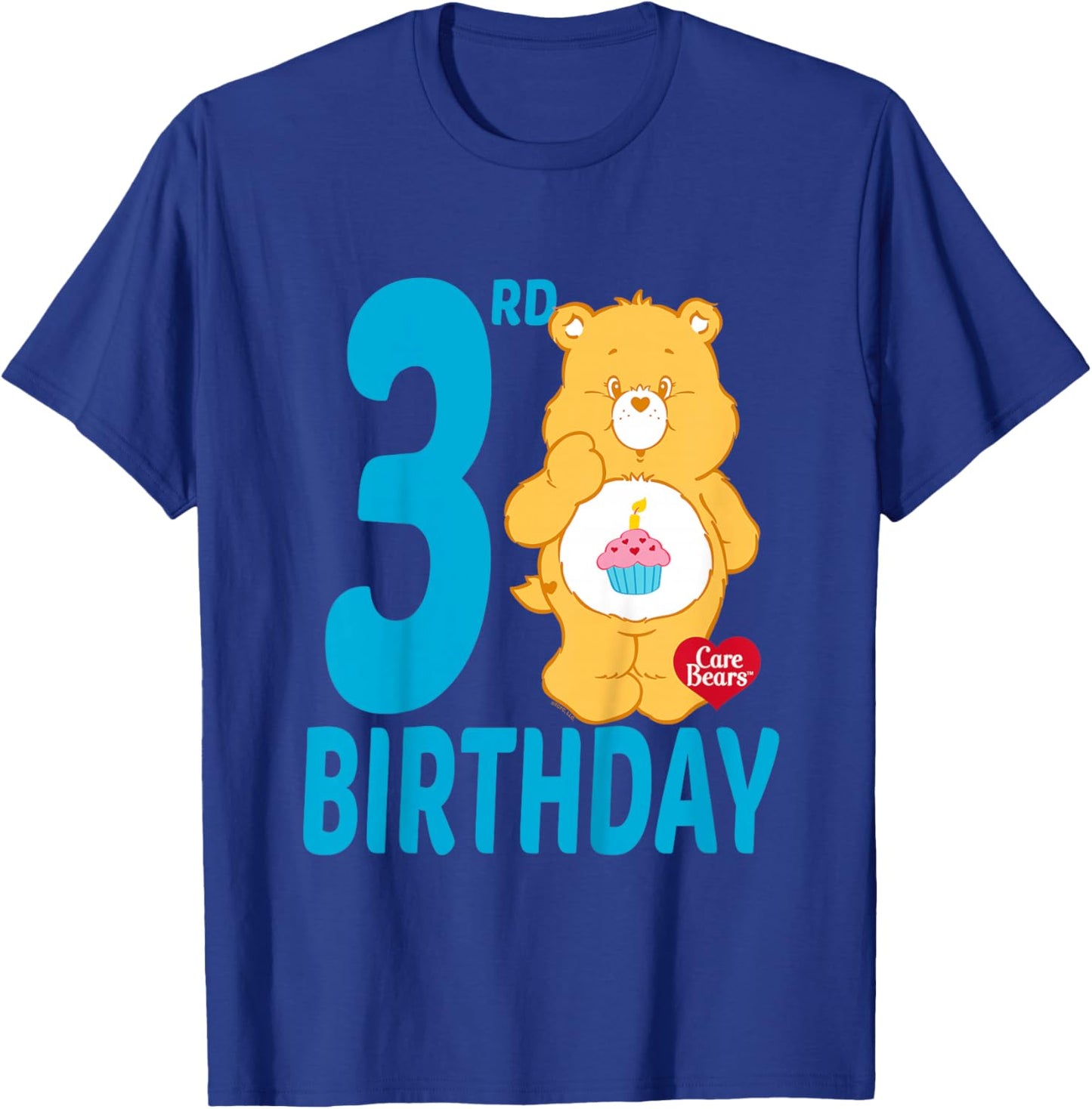Care Bears Birthday Bear Celebrates A 3rd Birthday T-Shirt - T-Shirt | Royal