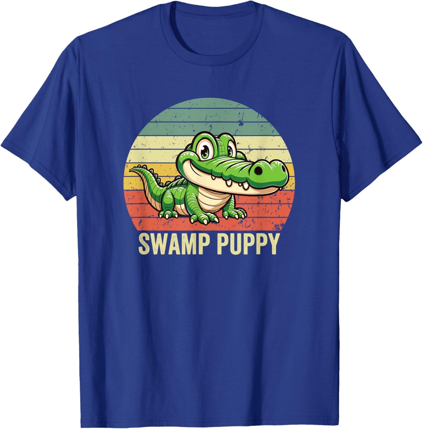 Swamp Puppy on Vintage Sunset, Swamp Puppy T-Shirt - T-Shirt | Royal