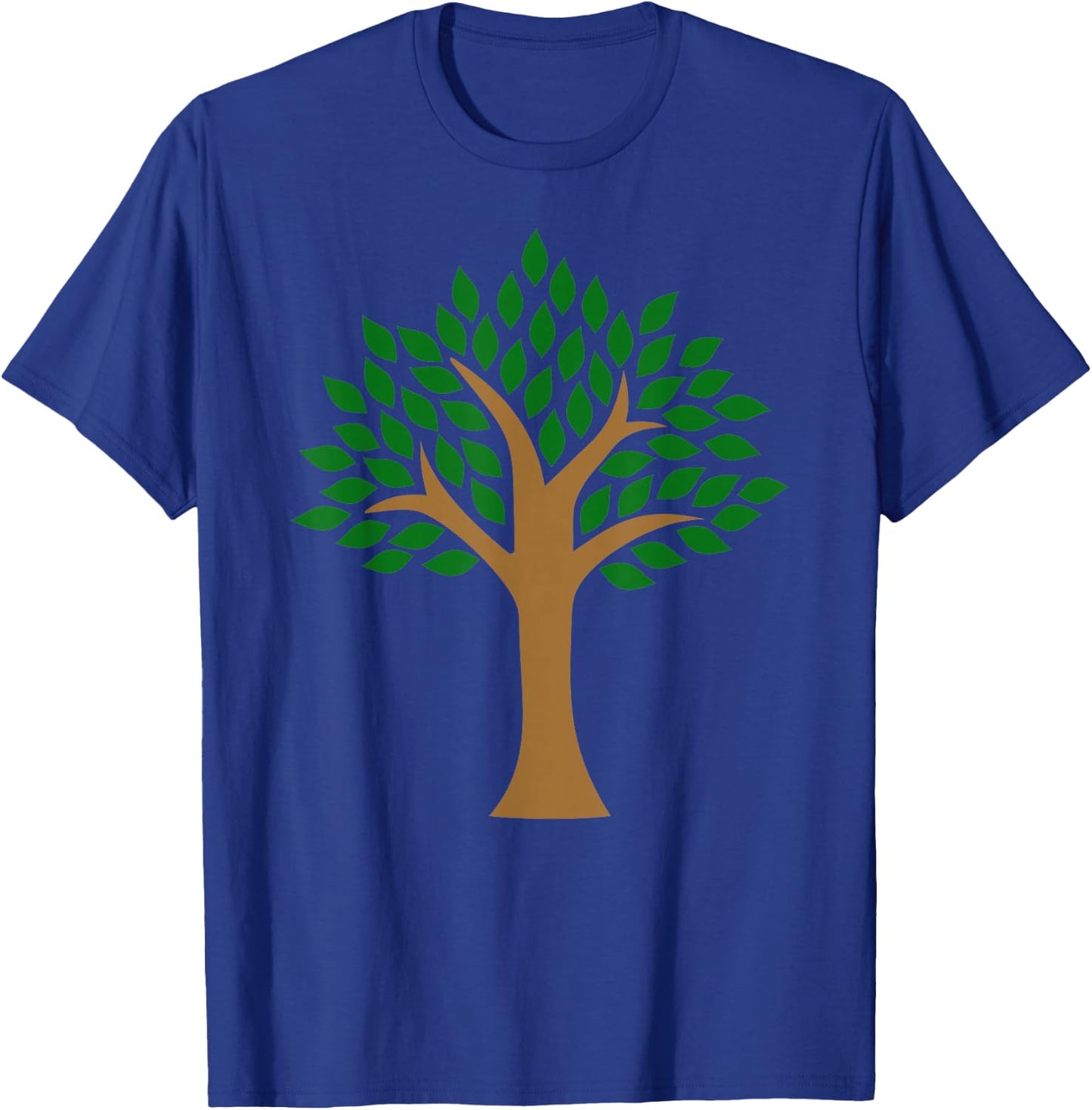Tree with Green Leaves T-Shirt - T-Shirt | Royal