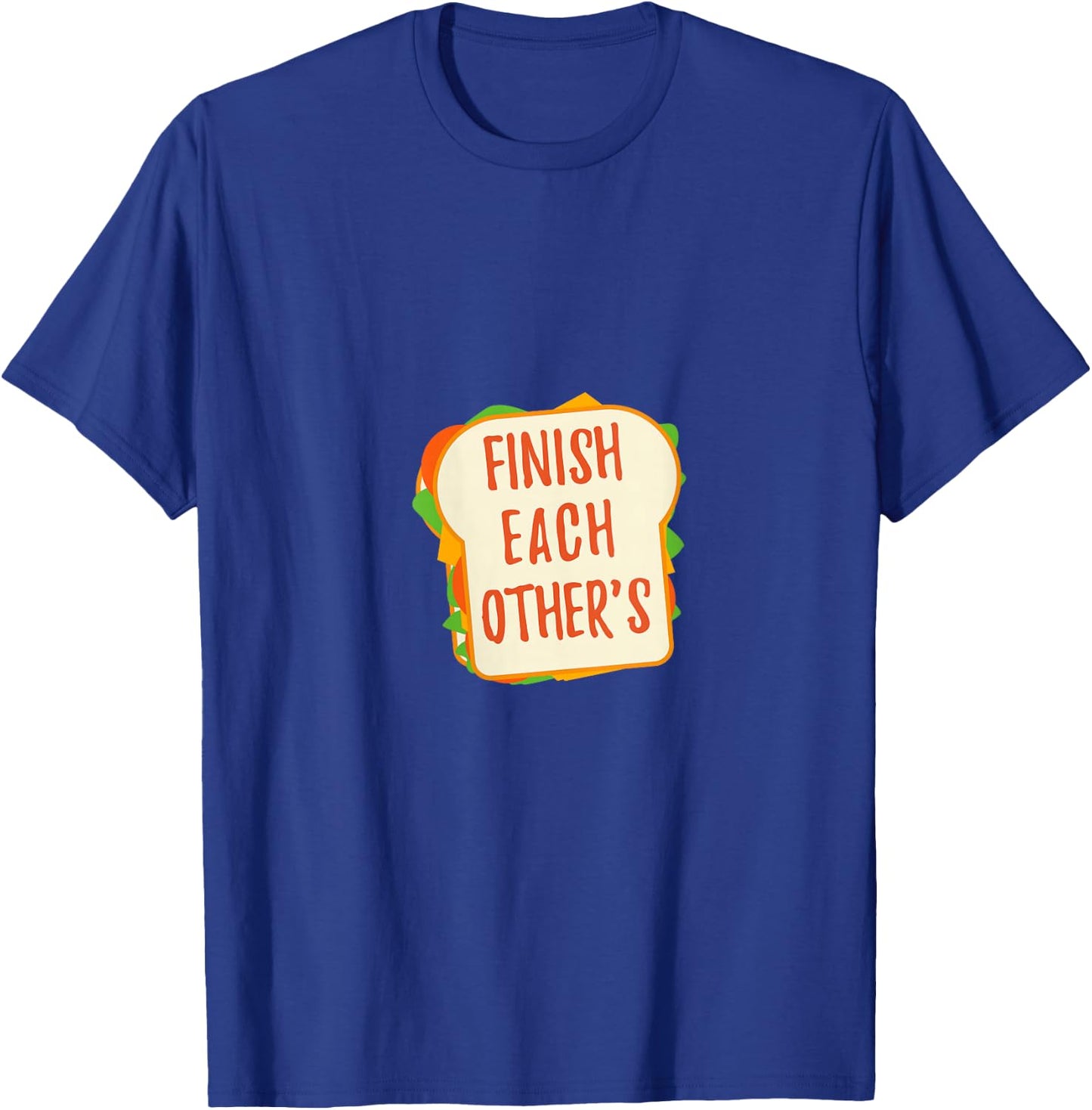 We Finish Each Other's Sandwiches| Men and Women Princess V-Neck T-Shirt - T-Shirt | Royal