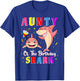 Aunty Of The Shark Birthday Family Matching Birthday Niece T-Shirt - T-Shirt | Royal