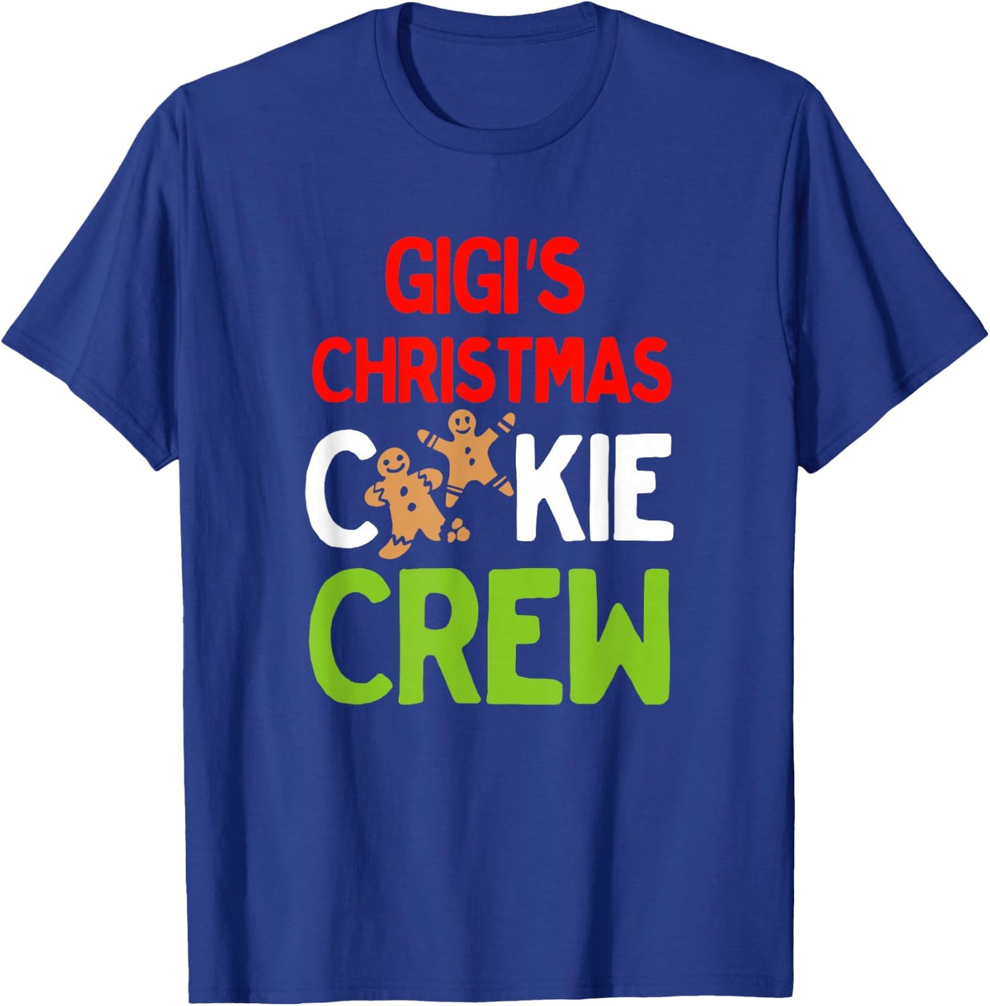 Cute Gigi's Christmas Cookie Crew for Grandkids and Families T-Shirt - T-Shirt | Royal