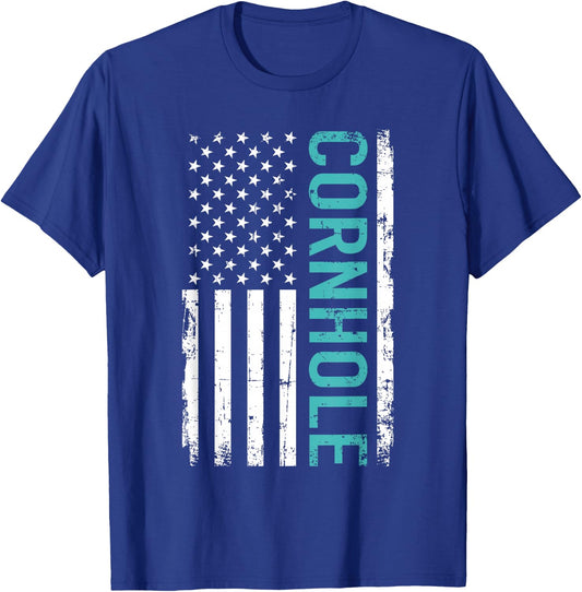 Cornhole USA T-Shirt - T-Shirt | Royal