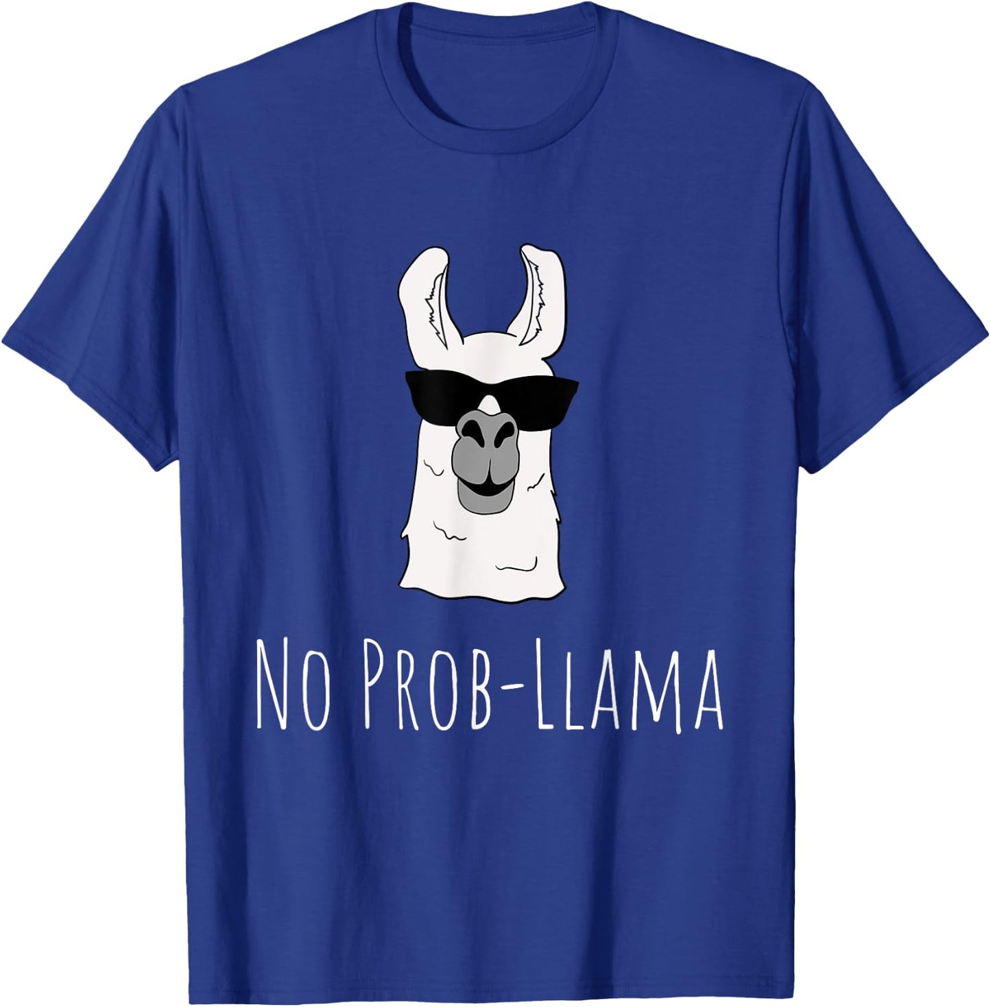 No Prob-Llama No Problem Cute Funny Cool Llama Alpaca Gift T-Shirt - T-Shirt | Royal