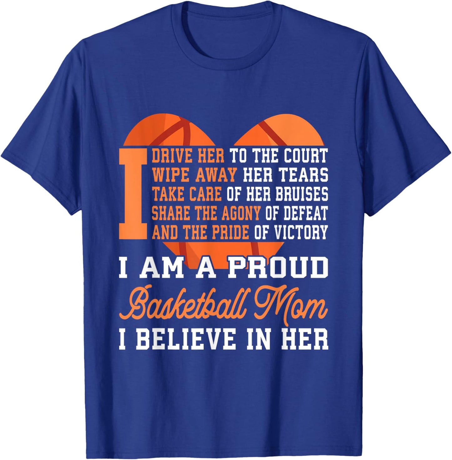 Basketball Mom T-Shirt - T-Shirt | Royal